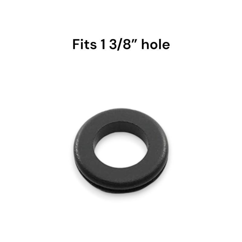 dangoodbuy دنجودباي جرومايت مطاطي يناسب ثقب 1 3/8" في لوحة بسماكة 3/32" - فتحة داخلية 1" - عبوة واحدة - Image 3
